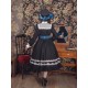 Hoshibako Works Vintage Inspired Elegant Long One Piece(Leftovers/4 Colours/Full Payment Without Shipping)